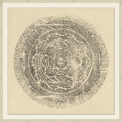 Mandala 2' Framed Print on Glass