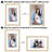 Picture Frame - Americanflat Frame with Mat - Wide Molding - Shatter-Resistant Glass-101064366-101064372
