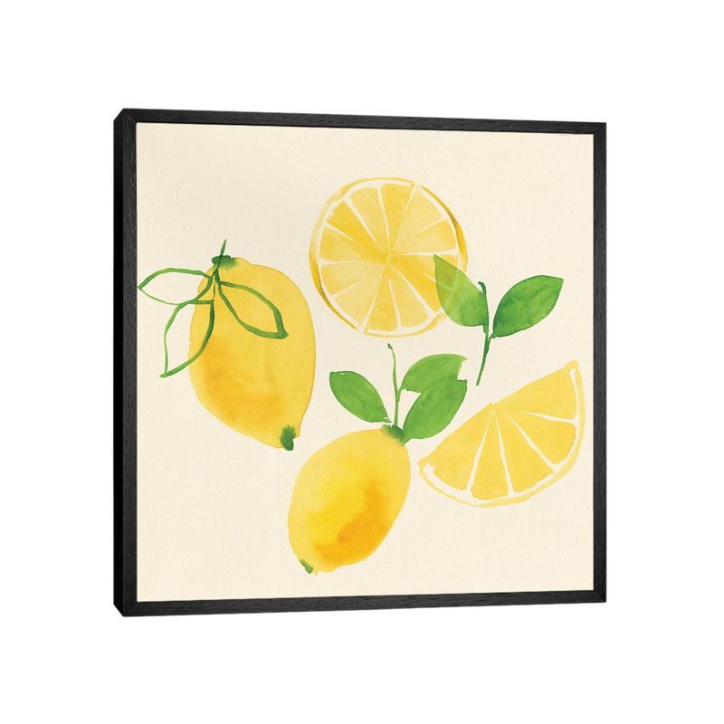 Juicy Fruits I by Isabelle Z - Painting on Canvas, 66.04 cm H x 66.04 cm W, Black Framed