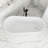 67 Inch Glossy White Acrylic Freestanding Soaking Bathtub
