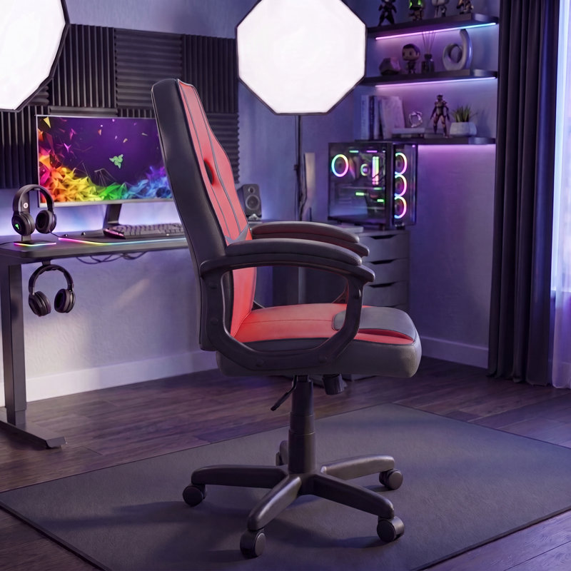 Muskoka Gaming Chair, Office Computer Chair Adjustable, UKFR Certified, Red
