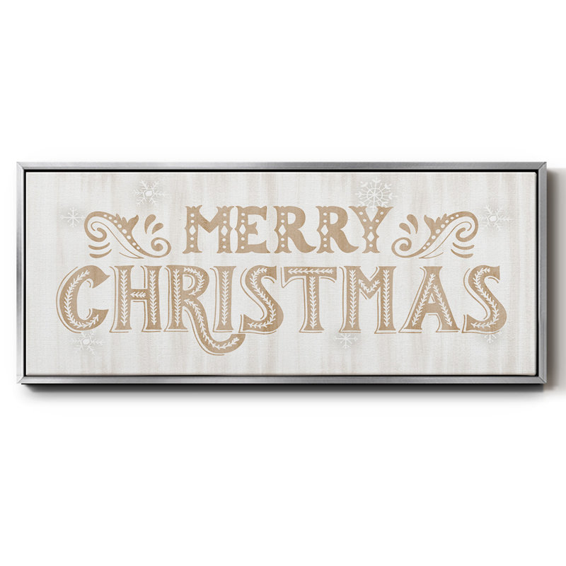 Merry Christmas- Framed Canvas