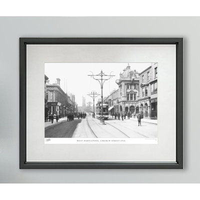 West Hartlepool, Church Street 1914 - Single Picture Frame Print