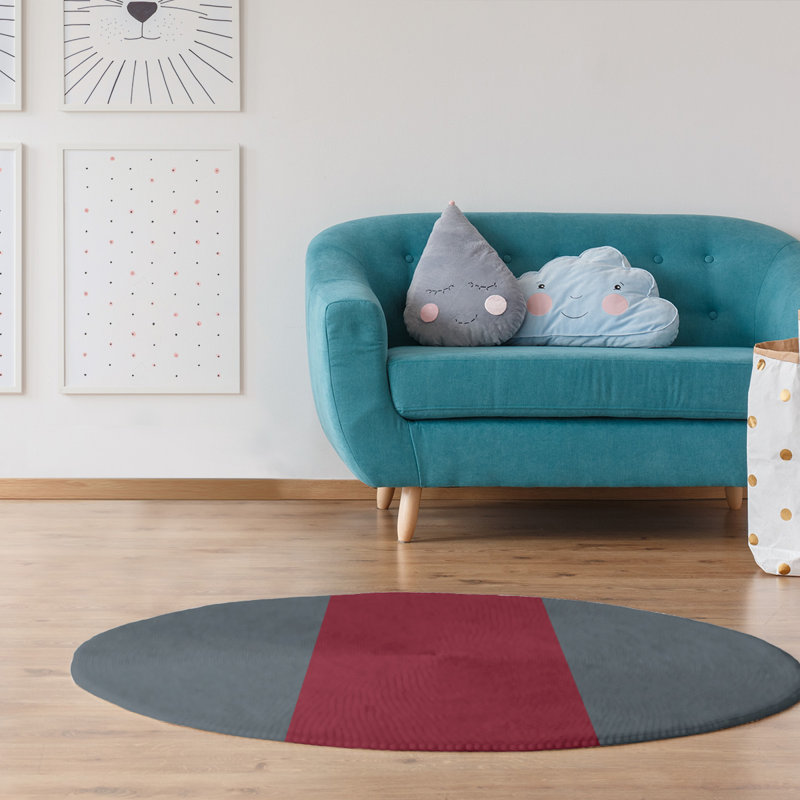Chenille Indoor Rug, Round 5'