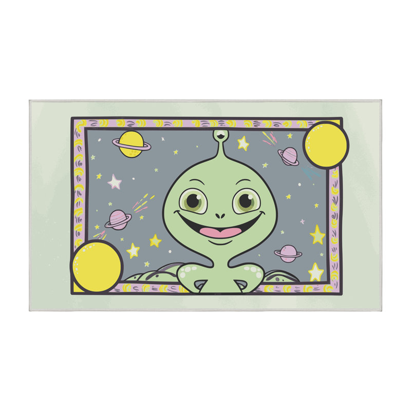 Tapis pour enfant Zoomie Kids, Rectangle 4pi x 6 pi