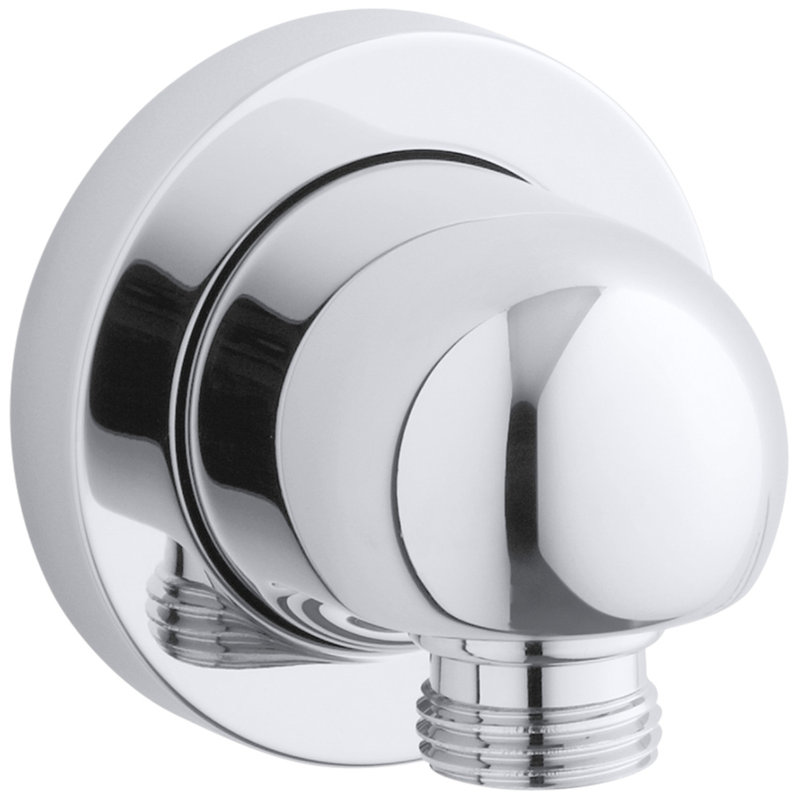 Coude d'alimentation mural, Chrome poli