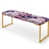 Motif botanique printanier fleurs mauves III