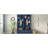 Farmhouse 4-in-1 Hall Tree with Wood Grain Bench, Mudroom Versatile Coat Rack with 2 Large Drawer, Entrance Organizer for Hallway, Living Room, Blue, 55.9"W-129134952