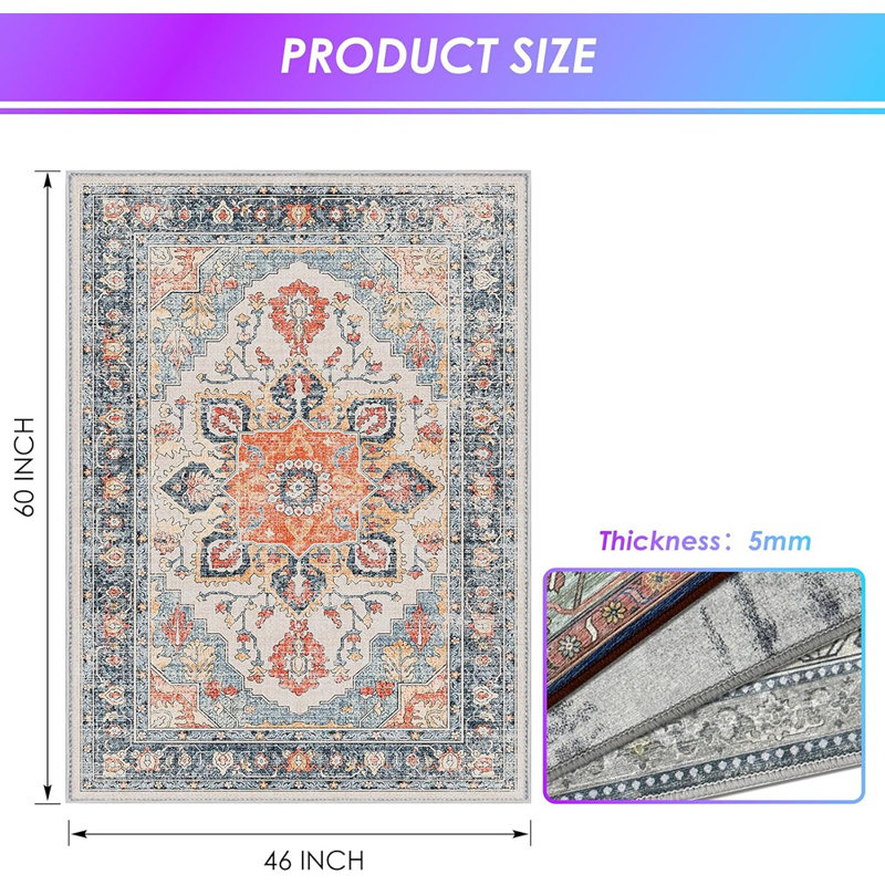 Chair Mat For Hard Floors, 46'' X 60'' Floor Mats Wood/Til...