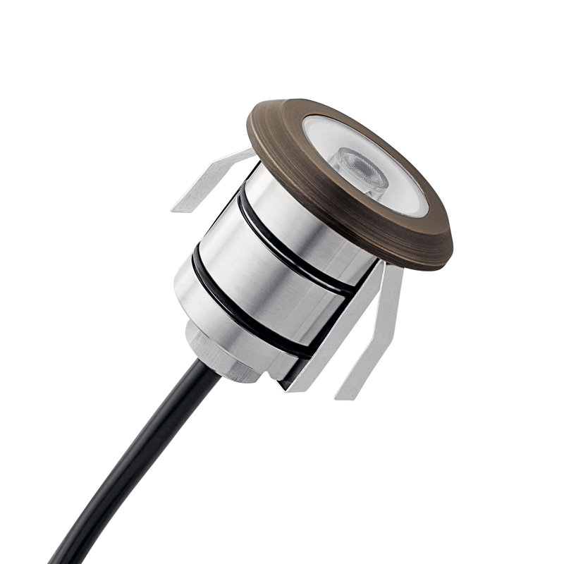 Mini-luminaire à DEL basse tension câblé tout usage Chinta, 3000 K, Laiton Centennial