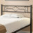 Amberly Twin Size Set 2 Pack Metal Bed with Patterned Headboard and Legboard-88420953