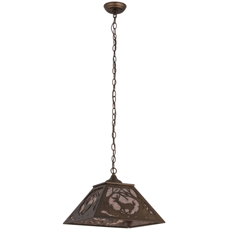 Rustic Lodge 2 - Light Pendant, Silver