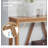 Console Table, Farmhouse Entryway Table with Storage Slatted Shelf, Rustic Sofa Table-116351529