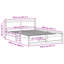 Bed Frame with Headboard Solid Pine Wood-2085284119-2085284137