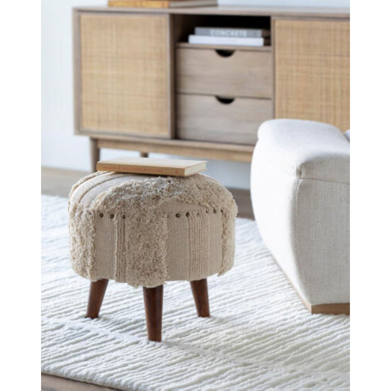 Ciboney Solid Wood Accent Stool