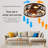 Caged Ceiling Fans With Lights, 20 Inch Flush Mount Ceiling Fan Light, Farmhouse Small Ceiling Fan With Light Fixture, Reversible Fan For Bedroom (Including E26 Bulbs)-1038404259