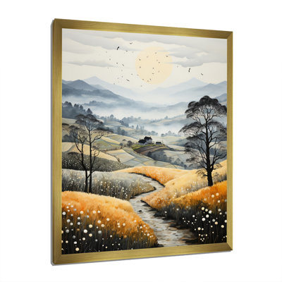 «Arletta Countryside Misty Morning Patchwork IV», reproduction