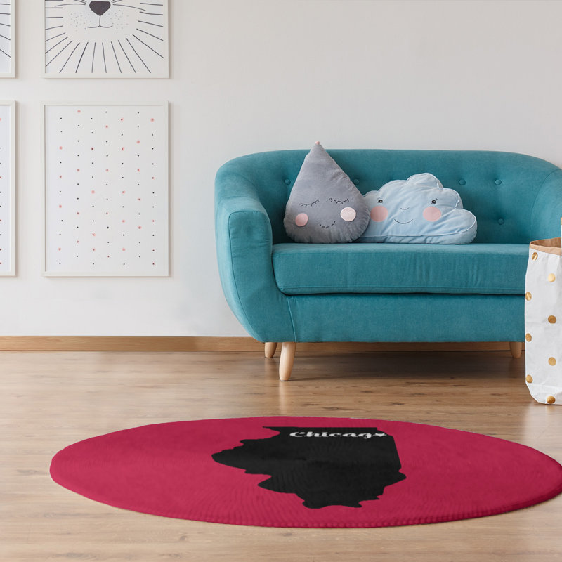 Tapis de chicago sports couleurs en poly-chenille
