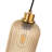 Single Kitchen Island Pendant Lighting with Amber Glass Shade