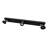 Oceanic, 2-in-1 Flat & Tile-in Cover, 24” Linear Shower Drain, Base and Grate Made of Marine-Grade Stainless Steel 316, Matte Black Finish, Kit Includes: Hair Strainer, Key, Leveling feet.-114906933