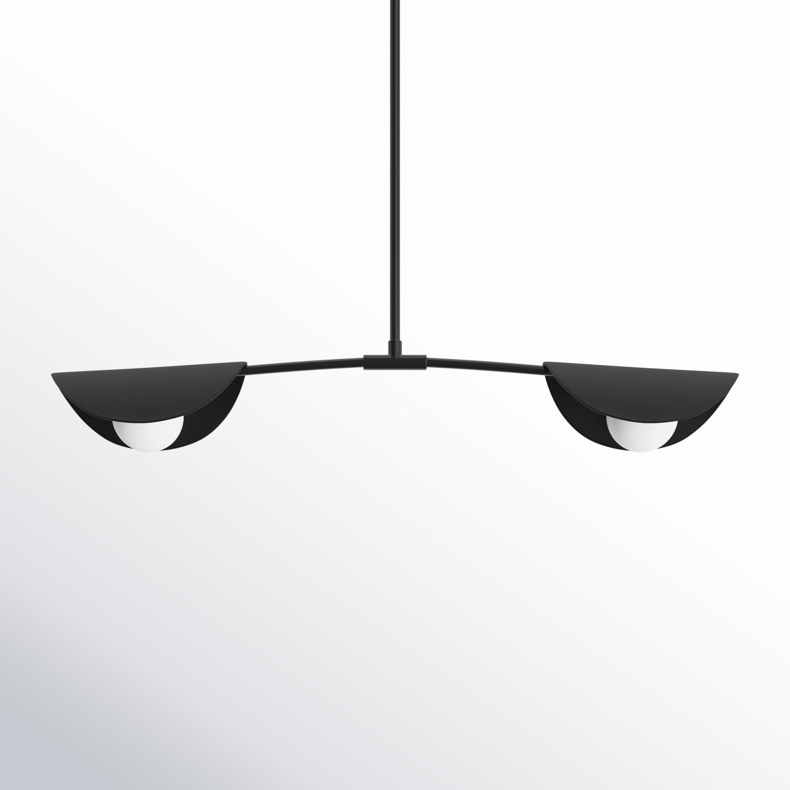 Gamora 2 Light Dimmable Pendant, Matte Black