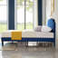 Grand lit tapissier avec 2 tables de chevet - Ensemble de chambre à coucher moderne-652990925