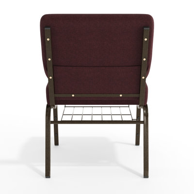 Maevis 21''W Church Chair with Book Rack