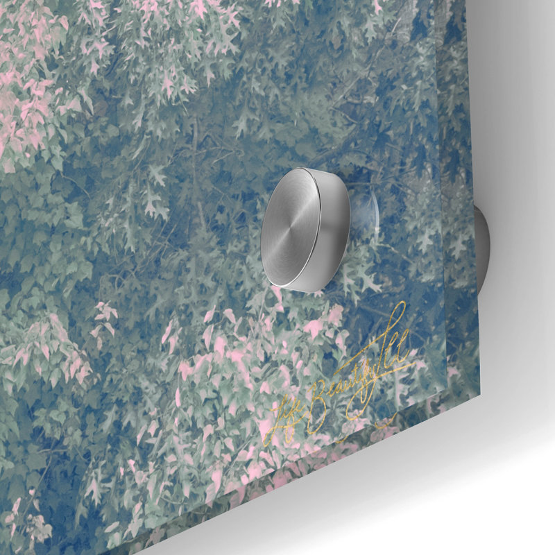 Art mural en verre épique «Pink Sky Forest» par Life BeautifuLEE, 24 po x 36 po, H 36 po x l 24 po
