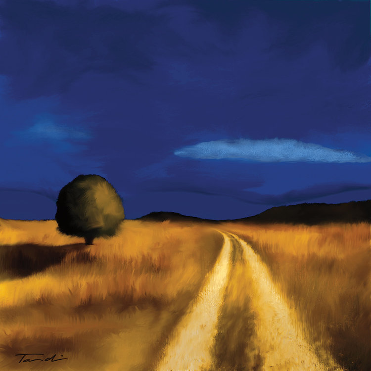 « the way home », reproduction d’art sur toile tendue, H 12 po x l 12 po x P 1,5 po, Toile tendue, Pas de tapis