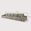 Canapé modulaire Boneless Cloud, canapé modulaire moderne avec siège profond, fauteuils rembourrés pour la chambre à coucher du salon, aucun assemblage requis-1806208504-1806208482