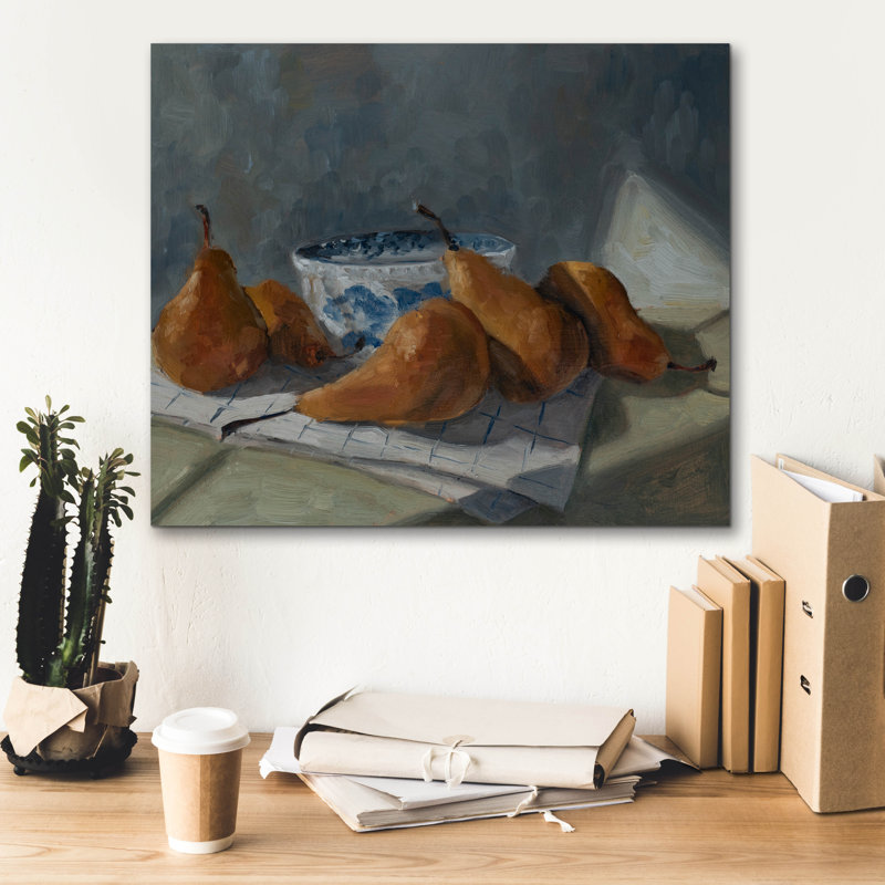  «Delightful Pears 2» par Marian Parsons, art mural sur toile, 24 po x 20 po