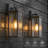 Olar Classic Outdoor Wall Sconce 1 Light Rectangular Metal Frame and Glass Shade Warterproof-2012777965-1962912856-1974913240