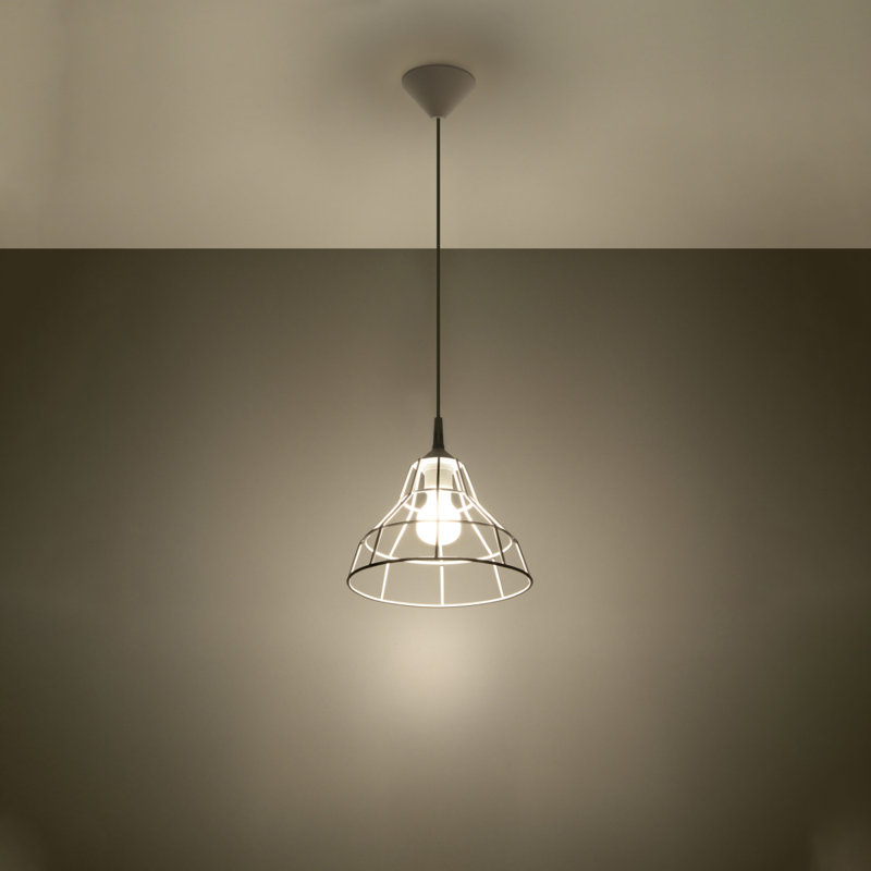 Anata 1 - Light Geometric Pendant, White