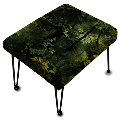Woodland Camo Forest Retreat - Repose-pieds rectangulaire camouflage