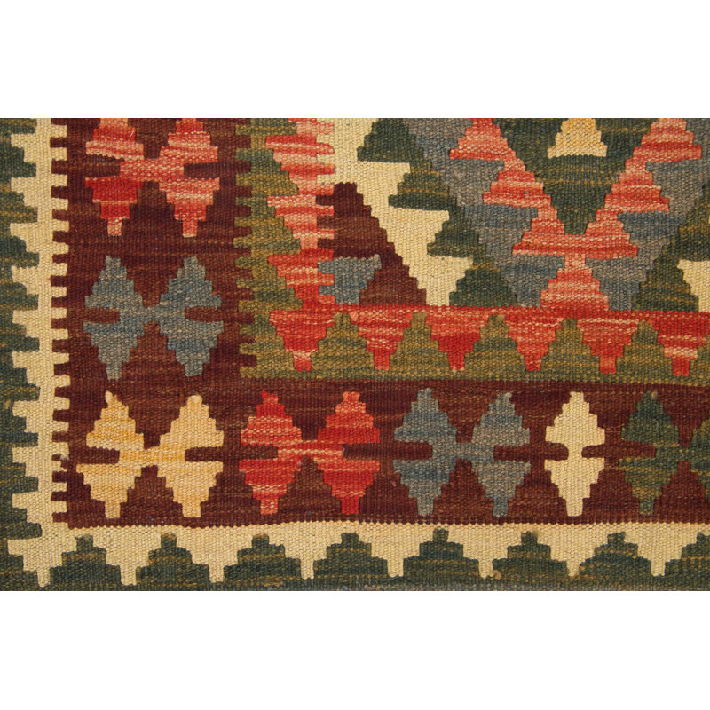 Geometric Hand Woven 86cm X 121cm Area Rug