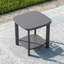Ensemble de conversation avec chaise berçante pivotante en aluminium 3 pièces avec coussins et table d'appoint-501328069