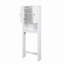 Armoire de rangement pour salle de bain en bois au-dessus de la toilette avec tablette réglable