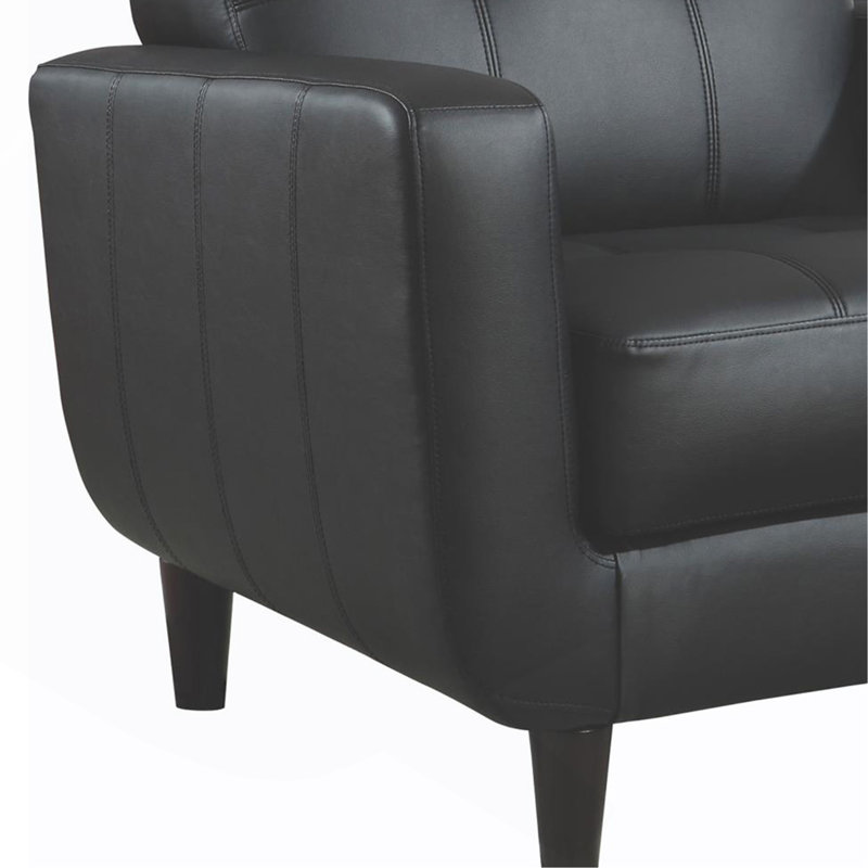 Fauteuil d'appoint à rail noir