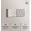 «Neutral Serenity Floral Art», ensemble de 2 impressions sur toile par -304733926-304733912-304733906