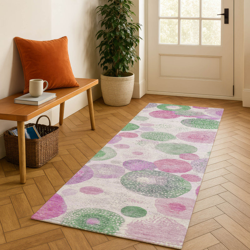 Premium Machine Washable Jakiyra AMF1896 Geometric Rug, Runner 2'3" x 7'6"