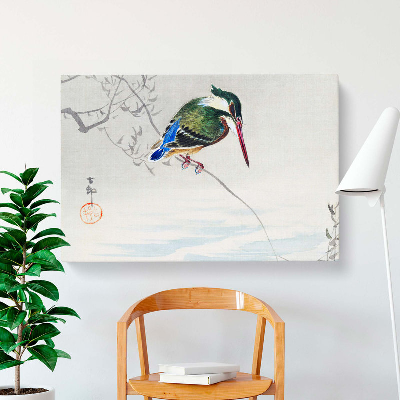 A Kingfisher by Ohara Koson - Wrapped Canvas, 50cm H x 76cm W x 3cm D