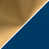 Bleu / laiton