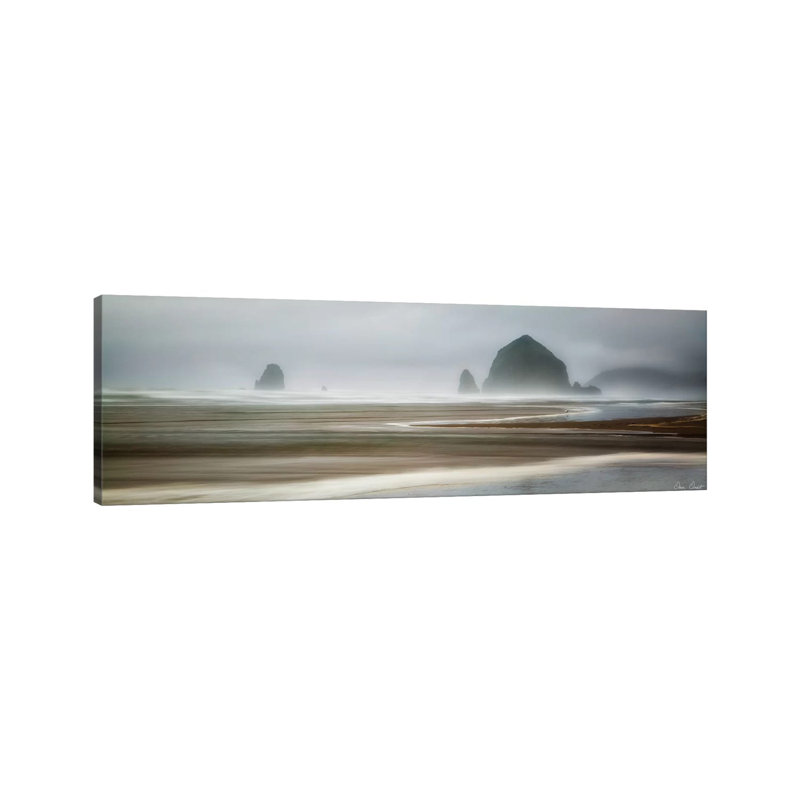 From Cannon Beach I by Jacques Pilon - Wrapped Canvas Panoramic Print, 30.48 cm H x 91.44 cm W x 1.91 cm D