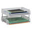 Plateau de papier empilable Mind Reader, organisateur de bureau, rangement pour dossiers, bureau, filet métallique, L 13,5 po x l 10 po x H 7,25 po, 2 pièces