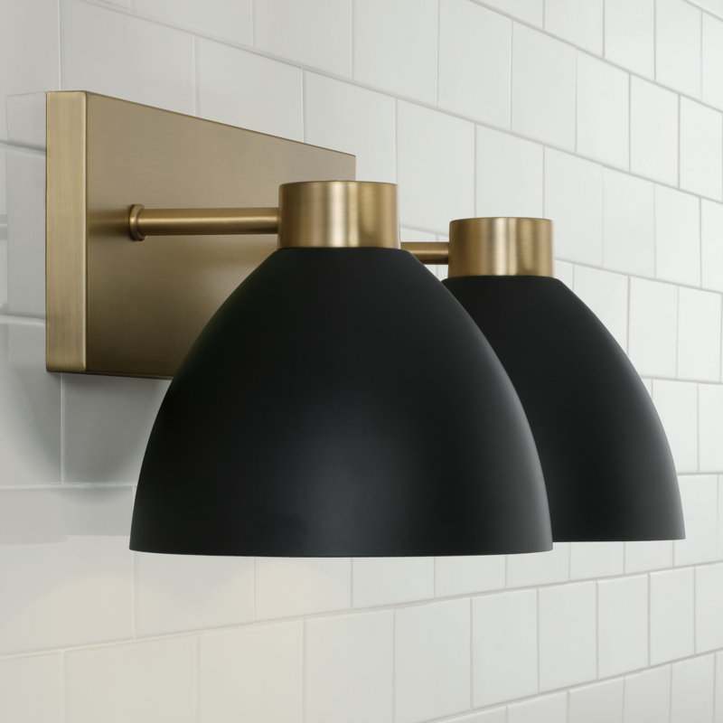 Ross 2 - Light Dimmable Vanity Light, Black