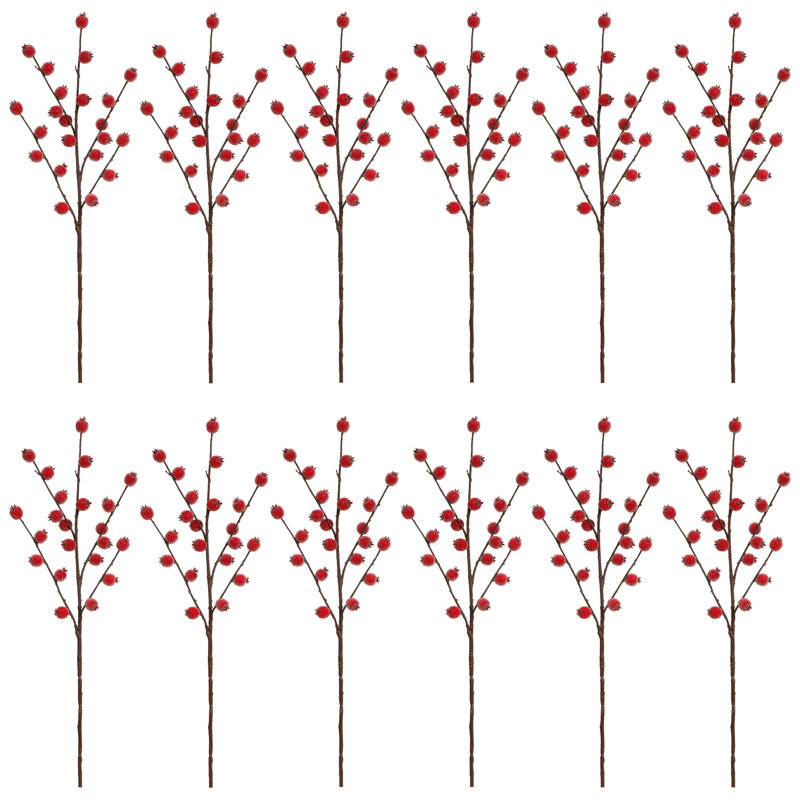 Red Berry Spray -  35 Inches