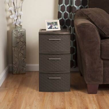 Sharon 3 Drawer Rolling Storage Chest Rebrilliant Color: Taupe