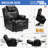 Dual Motor Power Lift Recliner Chair for Elderly with Massage and Heat, Electric Lift Chair for Adults with Extended Footrest, USB A&C, 2 Cup Holders (T6013 - Faux Leather, Black, Medium)-294456617