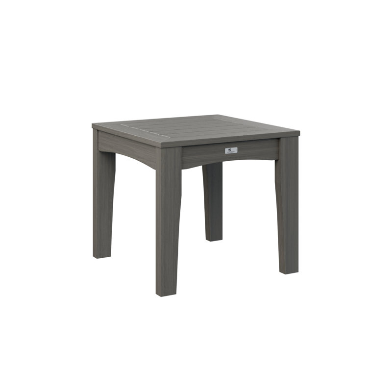Classic Terrace Outdoor End Table, Coastal Gray