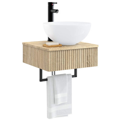 Single Bathroom Vanity with Ceramic Basin